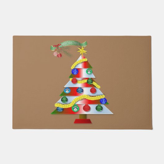 Kerstdeur Mat, prettige kerst Deurmat (Voorkant)