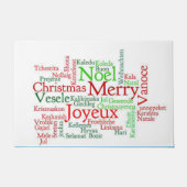 Kerstdeur Mat, prettige kerst Deurmat (Voorkant)