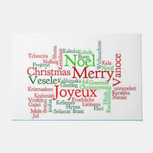 Kerstdeur Mat, prettige kerst Deurmat