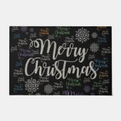 Kerstdeur Mat, prettige kerst Deurmat (Voorkant)