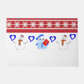 Kerstdeur Mat, Snowman Deurmat (Voorkant)