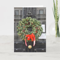 Kerstdeur Wreath in Londen Fotografie UK
