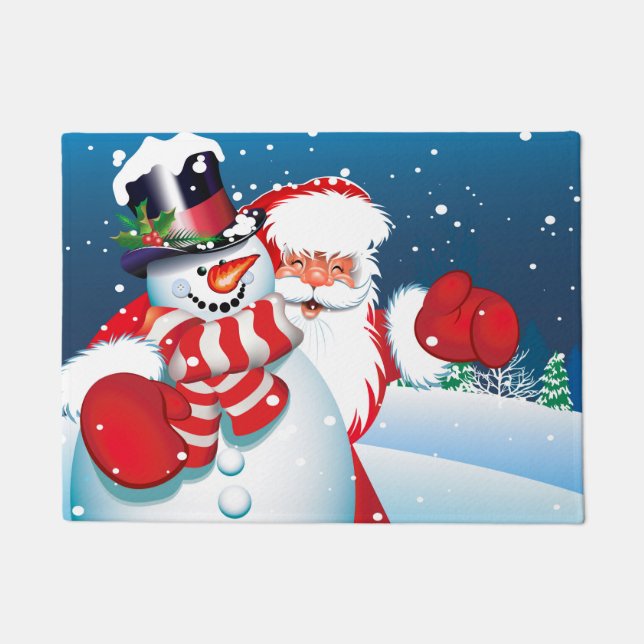 kerstdeuren deurmat (Voorkant)