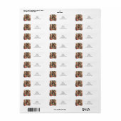 Kerstdeurkrans etiket (Full Sheet)