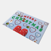 Kerstdeurmat, Prettig Kerstfeest Deurmat (Schuin)