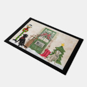 Kerstdeurmat voor labrador Retriever Deurmat (Schuin)