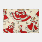 kerstdeuromte, deurmat (Voorkant)