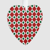 Kerstdiamantpatroon Ornament (voorkant)