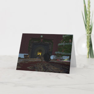 kerstdief feestdagen kaart