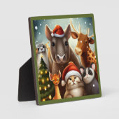 Kerstdieren 6 fotoplaat (Voorkant)