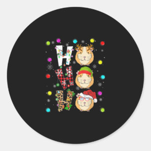 Kerstdieren Costumes Funny Hamster Lover Gif Ronde Sticker