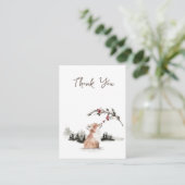 Kerstdieren Dank u Behuizing Kaart (Staand voorkant)