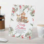 Kerstdieren Favoriete familie tradities spel Reclamebord Met Voetstuk (Insitu)
