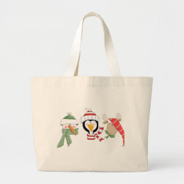 Kerstdieren Grote Tote Bag