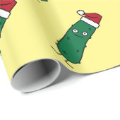 Kerstdill Pickle met een kersthat Cadeaupapier (Rol Hoek)