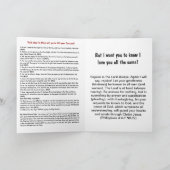 Kerstdinemaartkaart voor christelijke gedetineerde feestdagen kaart (Binnen)