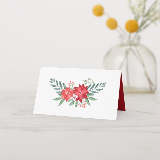 Kerstdiner-decokaart (Achterkant)