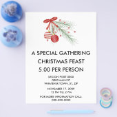 kerstdiner Flyer (Enkel)