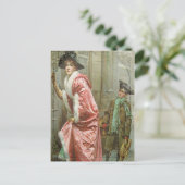 Kerstdiner III Victoriaans Feestdagenkaart (Staand voorkant)