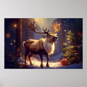 Kerstdiner in het hart van de Kerstman Poster