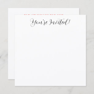 Kerstdiner Party Evergreen Pine Cones Feestdagenkaart