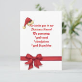 Kerstdiner, uitnodiging (Staand voorkant)