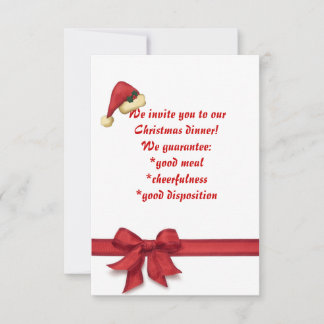 Kerstdiner, uitnodiging