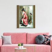 Kerstdiner verpakt Canvas Afdruk (Insitu (Woonkamer))