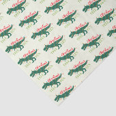 Kerstdino Dinosaur Funny T-Rex Boom Gift Tissuepapier (Detail)