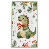 Kerstdinosaur Klein Cadeauzakje (Voorkant)