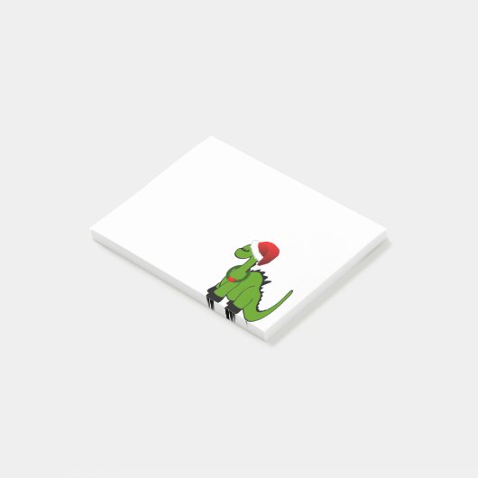 Kerstdinosaur Post-it® Notes (Schuin)