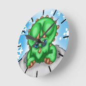 Kerstdinosaur Ronde Klok (Hoek)