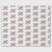 Kerstdinosaur Santa Pterodactyl Cadeaupapier (Vlak)