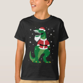 Kerstdinosaur T-shirt