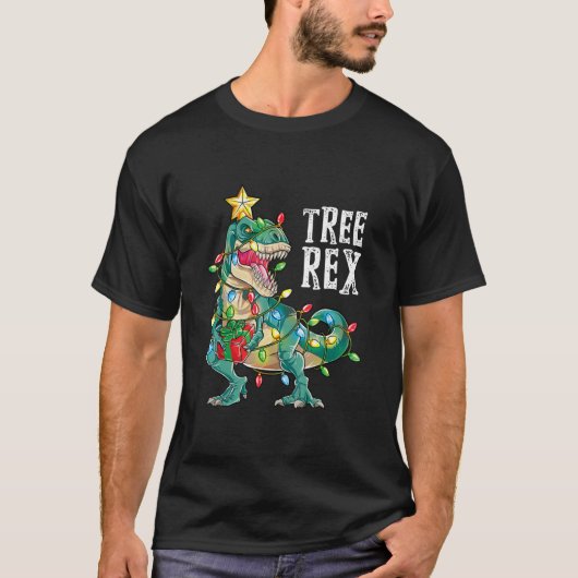 Kerstdinosaur T-shirt (Voorkant)