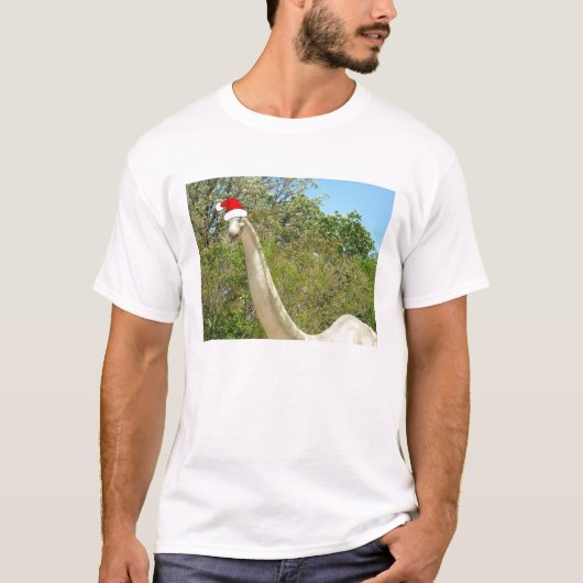 Kerstdinosaur T-shirt (Voorkant)