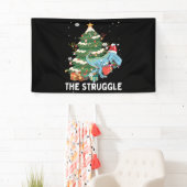kerstdinosaur Tree Rex Pajamas Struggle Spandoek (Insitu)