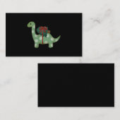 kerstdinosaurus informatiekaartje (Voorkant / Achterkant)