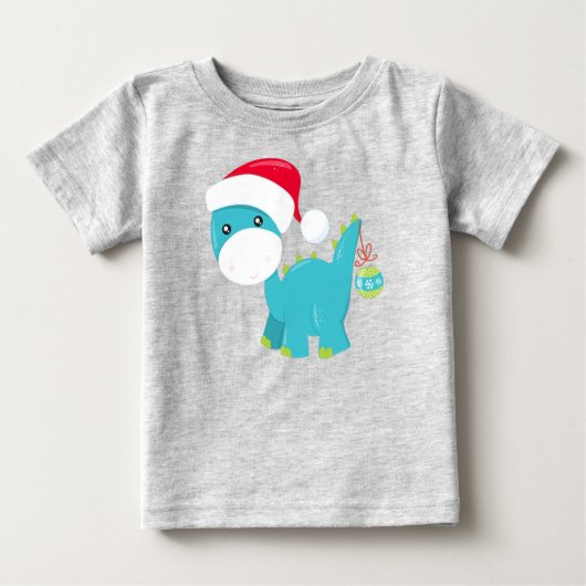 Kerstdinosaurus, Santa Hat, Dino, Brontosaurus (Voorkant)