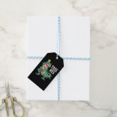 kerstdinosaurusboom Rex Cadeaulabel (Met Touw)