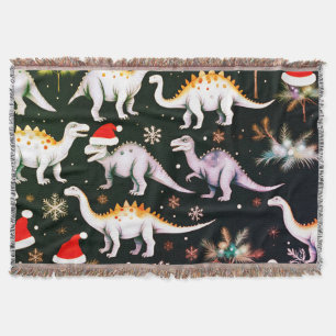 kerstdinosaurussen deken
