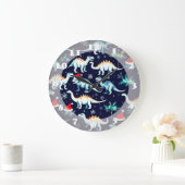 kerstdinosaurussen grote klok (Huis)