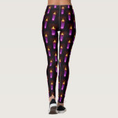 Kerstdiwali Flames Funny Candle Pattern Leggings (Achterkant)