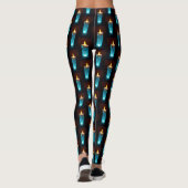 Kerstdiwali Flames Funny Candle Pattern Leggings (Achterkant)