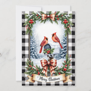 Kerstdkaart voor vrienden en familie personalisere feestdagenkaart