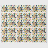 Kerstdley en Bernese polka Cadeaupapier (Vlak)