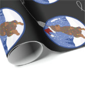 Kerstdoberman Pinscher Cadeaupapier (Rol Hoek)