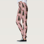 Kerstdoberman Pinscher Leggings (Links)