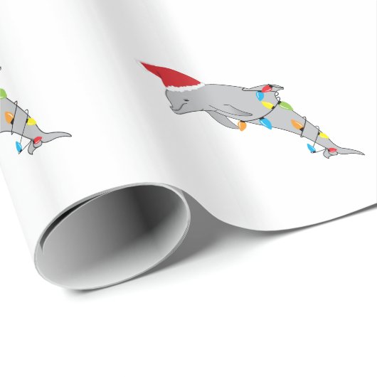 Kerstdolfijn Cadeaupapier (Rol Hoek)