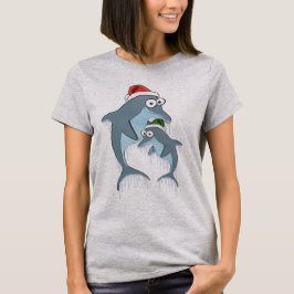Kerstdolfijnen Hoodie T-shirt